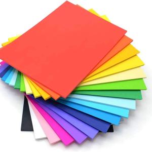 A4 100 Coloured Sheets (10 Sheets each color) Copy Printing/Art and Craft Paper Double Sided ColouredOffice Stationery Children's Day Gift
