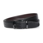 PU Leather Reversible Belt For Men Black T