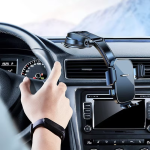 Universal Car Phone Holder - Dashboard Windshield Desk Mount for GPS Navigation Secure Hanging Bracket