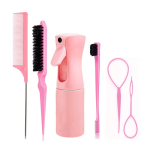 Set Hair Brush Set Hairdressing Spray Bottle Hair Braiding Loop Rat Tail Comb Teasing Hair Brsuh Edge Control Brush